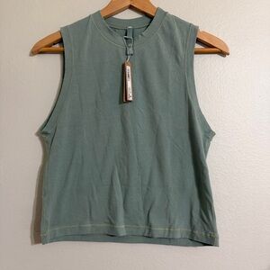 SKIMS Sage Green Muscle Tee